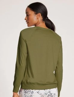 Calida Favourites Blossom Langarm-Shirt, Raglanärmel -CALIDA-Shop Calida Favourites Dreams Langarm Shirt Raglanaermel gruen 15035 666 1