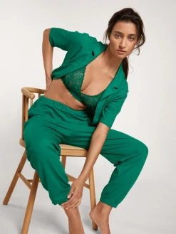 Calida Favourites Fruits Kurzarm-Shirt, Durchgeknöpft -CALIDA-Shop Calida Favourites Fruits Kurzarm Shirt durchgeknoepft gruen 14622 678 5