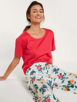 Calida Favourites Fruits Kurzarm-Shirt -CALIDA-Shop Calida Favourites Fruits Kurzarm Shirt rot 14154 136 5