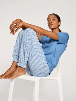 Calida Favourites Cottage Kurzarm-Shirt 12 Calida Favourites Cottage Kurzarm-Shirt -CALIDA-Shop Calida Favourites Marine Kurzarm Shirt blau 14038 404 4