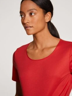 Calida Favourites Marine Kurzarm-Shirt 10 Calida Favourites Marine Kurzarm-Shirt -CALIDA-Shop Calida Favourites Marine Kurzarm Shirt rot 14038 174 3