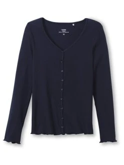 Calida Favourites Marine Langarm-Shirt, Durchgeknöpft -CALIDA-Shop Calida Favourites Marine Langarm Shirt durchgeknoepft blau 15859 339 5