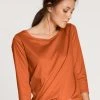 Calida Favourites Blossom Shirt, 3/4-Arm 2 Calida Favourites Blossom Shirt, 3/4-Arm -CALIDA-Shop Calida Favourites Marine Shirt 34 Arm orange 15052 056