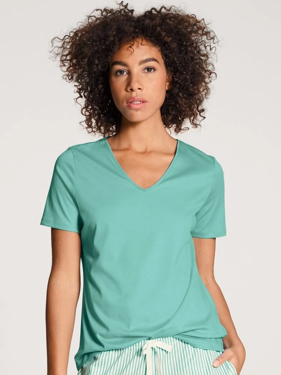 Calida Favourites Ornament Kurzarm-Shirt, V-Neck 3 Calida Favourites Ornament Kurzarm-Shirt, V-Neck