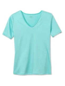 Calida Favourites Ornament Kurzarm-Shirt, V-Neck 11 Calida Favourites Ornament Kurzarm-Shirt, V-Neck -CALIDA-Shop Calida Favourites Ornament T Shirt V Neck tuerkis 14051 566 1622640700