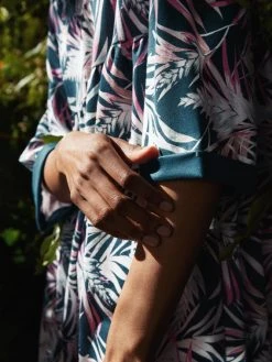 Calida Favourites Paradise Loungedress, Länge 90cm -CALIDA-Shop Calida Favourites Paradise Loungedress Laenge 90cm tuerkis 30397 497 2