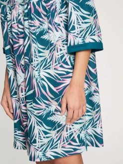 Calida Favourites Paradise Loungedress, Länge 90cm -CALIDA-Shop Calida Favourites Paradise Loungedress Laenge 90cm tuerkis 30397 497 4