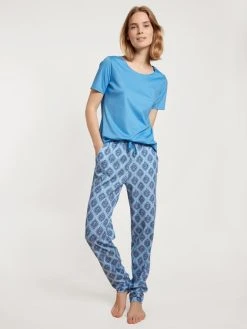 Calida Favourites Provence Kurzarm-Shirt 10 Calida Favourites Provence Kurzarm-Shirt -CALIDA-Shop Calida Favourites Provence Kurzarm Shirt blau 14038 474 2