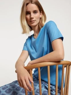 Calida Favourites Provence Kurzarm-Shirt 12 Calida Favourites Provence Kurzarm-Shirt -CALIDA-Shop Calida Favourites Provence Kurzarm Shirt blau 14038 474 4