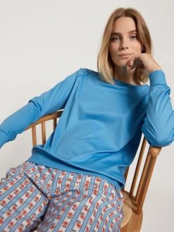 Calida Favourites Provence Langarm-Shirt, Raglanärmel -CALIDA-Shop Calida Favourites Provence Langarm Shirt Raglanaermel blau 15035 474 6