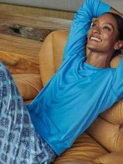 Calida Favourites Provence Langarm-Shirt, Raglanärmel -CALIDA-Shop Calida Favourites Provence Langarm Shirt Raglanaermel blau 15035 474 neu