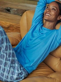 Calida Favourites Provence Pants Mit Seitentaschen -CALIDA-Shop Calida Favourites Provence Pants mit Seitentaschen blau 29059 474 neu