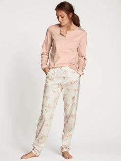 Calida Favourites Sheep Pants Mit Seitentaschen -CALIDA-Shop Calida Favourites Sheep Pants rosa weiss 29854 910 3