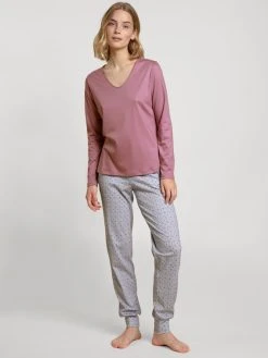 Calida Special Langarm-Shirt, V-Neck -CALIDA-Shop Calida Favourites Special Langarm Shirt V Neck violett 15145 324 2