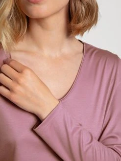 Calida Special Langarm-Shirt, V-Neck -CALIDA-Shop Calida Favourites Special Langarm Shirt V Neck violett 15145 324 3