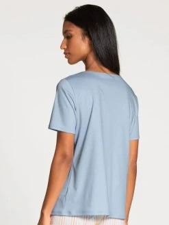 Calida Favourites Sunflower Kurzarm-Shirt -CALIDA-Shop Calida Favourites Sunflower Kurzarm Shirt blau 14038 383 1