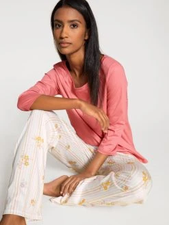 Calida Favourites Sunflower Shirt, 3/4-Arm 12 Calida Favourites Sunflower Shirt, 3/4-Arm -CALIDA-Shop Calida Favourites Sunflower Shirt 3 4 Arm rosa 15052 243 4