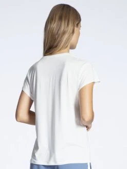 Calida Favourites Relax Kurzarm-Shirt, V-Neck -CALIDA-Shop Calida Favourites Trend 1 Kurzarm Shirt V Neck weiss 14337 910 1