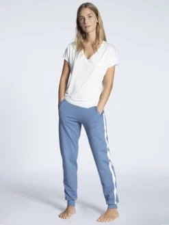 Calida Favourites Relax Kurzarm-Shirt, V-Neck -CALIDA-Shop Calida Favourites Trend 1 Kurzarm Shirt V Neck weiss 14337 910 2