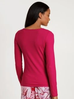 Calida Favourites Tulip Langarm-Shirt, Feinripp -CALIDA-Shop Calida Favourites Tulip Langarm Shirt Feinripp rot 15032 176 2