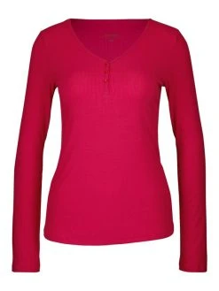 Calida Favourites Tulip Langarm-Shirt, Feinripp -CALIDA-Shop Calida Favourites Tulip Langarm Shirt Feinripp rot 15032 176 6