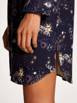Calida Favourites Universe Loungedress, Länge: 95cm -CALIDA-Shop Calida Favourites Universe Loungedress blau 35093 339 2