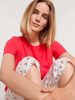 Calida Fruity Dreams 3/4-Pyjama 13 Calida Fruity Dreams 3/4-Pyjama -CALIDA-Shop Calida Fruity Dreams 3 4 Pyjama rot 43653 136 5