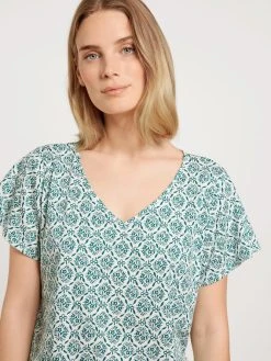 Calida Garden Nights 7/8-Pyjama -CALIDA-Shop Calida Garden Nights 7 8 Pyjama gruen 42452 678 2