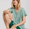 Calida Garden Nights Kurz-Pyjama 1 Calida Garden Nights Kurz-Pyjama -CALIDA-Shop Calida Garden Nights Kurz Pyjama gruen 42352 678