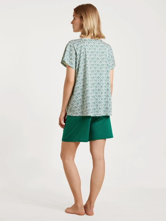 Calida Garden Nights Kurz-Pyjama 5 Calida Garden Nights Kurz-Pyjama – Bild 3