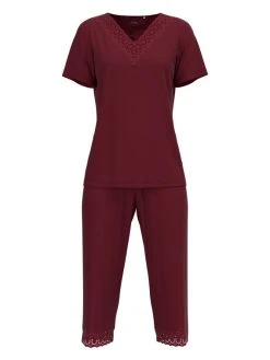 Calida Glamorous Nights 3/4-Pyjama -CALIDA-Shop Calida Glamorous Nights 3 4 Pyjama rot 44297 177 5