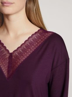 Calida Lace Dreams Pyjama Lang -CALIDA-Shop Calida Lace Dreams Pyjama lang violett 45622 218 1622639951