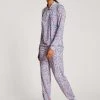 Calida Liberty Dreams Bündchen-Pyjama -CALIDA-Shop Calida Liberty Dreams Buendchen Pyjama blau rot 43853 174