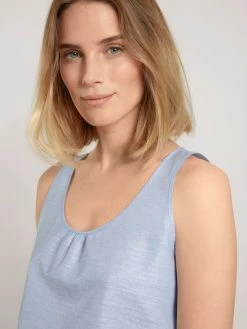 Calida Linen Nights Kurz-Pyjama -CALIDA-Shop Calida Linen Nights Kurz Pyjama blau 40657 481 4