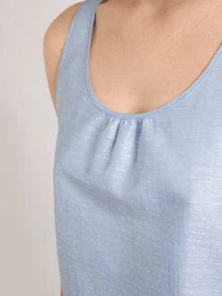 Calida Linen Nights Kurz-Pyjama -CALIDA-Shop Calida Linen Nights Kurz Pyjama blau 40657 481 5