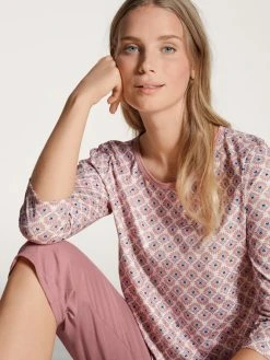 Calida Lovely Nights 3/4-Pyjama -CALIDA-Shop Calida Lovely Nights 3 4 Pyjama rosa 47056 251 1