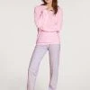 Calida Lovely Nights Bündchen-Pyjama -CALIDA-Shop Calida Lovely Nights Buendchen Pyjama rosa 47456 242