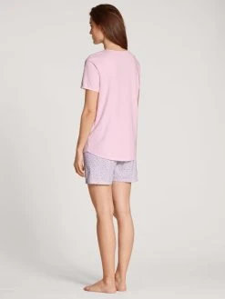 Calida Lovely Nights Kurz-Pyjama -CALIDA-Shop Calida Lovely Nights Kurz Pyjama rosa 47156 242 1