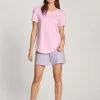 Calida Lovely Nights Kurz-Pyjama -CALIDA-Shop Calida Lovely Nights Kurz Pyjama rosa 47156 242