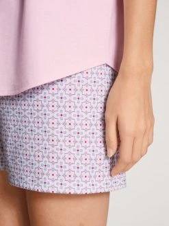 Calida Lovely Nights Kurz-Pyjama -CALIDA-Shop Calida Lovely Nights Kurz Pyjama rosa 47156 242 3