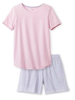 Calida Lovely Nights Kurz-Pyjama -CALIDA-Shop Calida Lovely Nights Kurz Pyjama rosa 47156 242 4