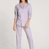 Calida Lovely Nights Pyjama, Durchgeknöpft -CALIDA-Shop Calida Lovely Nights Pyjama durchgeknoepft violett 47356 242