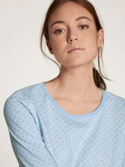 Calida Lovely Nights 3/4-Pyjama 9 Calida Lovely Nights 3/4-Pyjama -CALIDA-Shop Calida Lovely Nights 3 4 Pyjama blau 47056 383 2