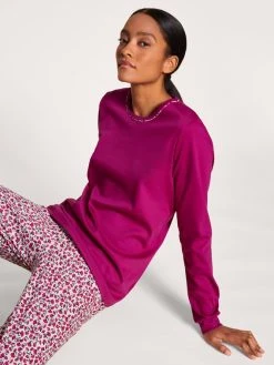 Calida Midnight Dreams Bündchen-Pyjama -CALIDA-Shop Calida Midnight Dreams Pyjama Buendchen violett 43357 256 5