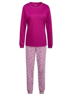 Calida Midnight Dreams Bündchen-Pyjama -CALIDA-Shop Calida Midnight Dreams Pyjama Buendchen violett 43357 256 6