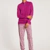 Calida Midnight Dreams Bündchen-Pyjama -CALIDA-Shop Calida Midnight Dreams Pyjama Buendchen violett 43457 256