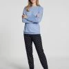 Calida Night Lovers Bündchen-Pyjama -CALIDA-Shop Calida Night Lovers Buendchen Pyjama blau 43829 339 1622639873