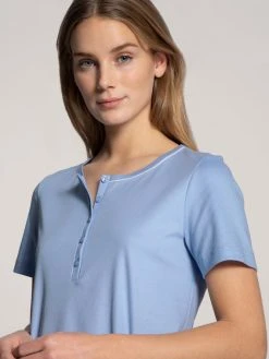 Calida Night Lovers Kurz-Pyjama 12 Calida Night Lovers Kurz-Pyjama -CALIDA-Shop Calida Night Lovers Kurz Pyjama blau 43429 339 4