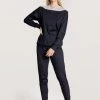 Calida Soulmate Bündchen-Pyjama -CALIDA-Shop Calida Soulmate Buendchen Pyjama blau 43100 339