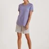 Calida Special Kurz-Pyjama -CALIDA-Shop Calida Special Kurz Pyjama violett 41541 745